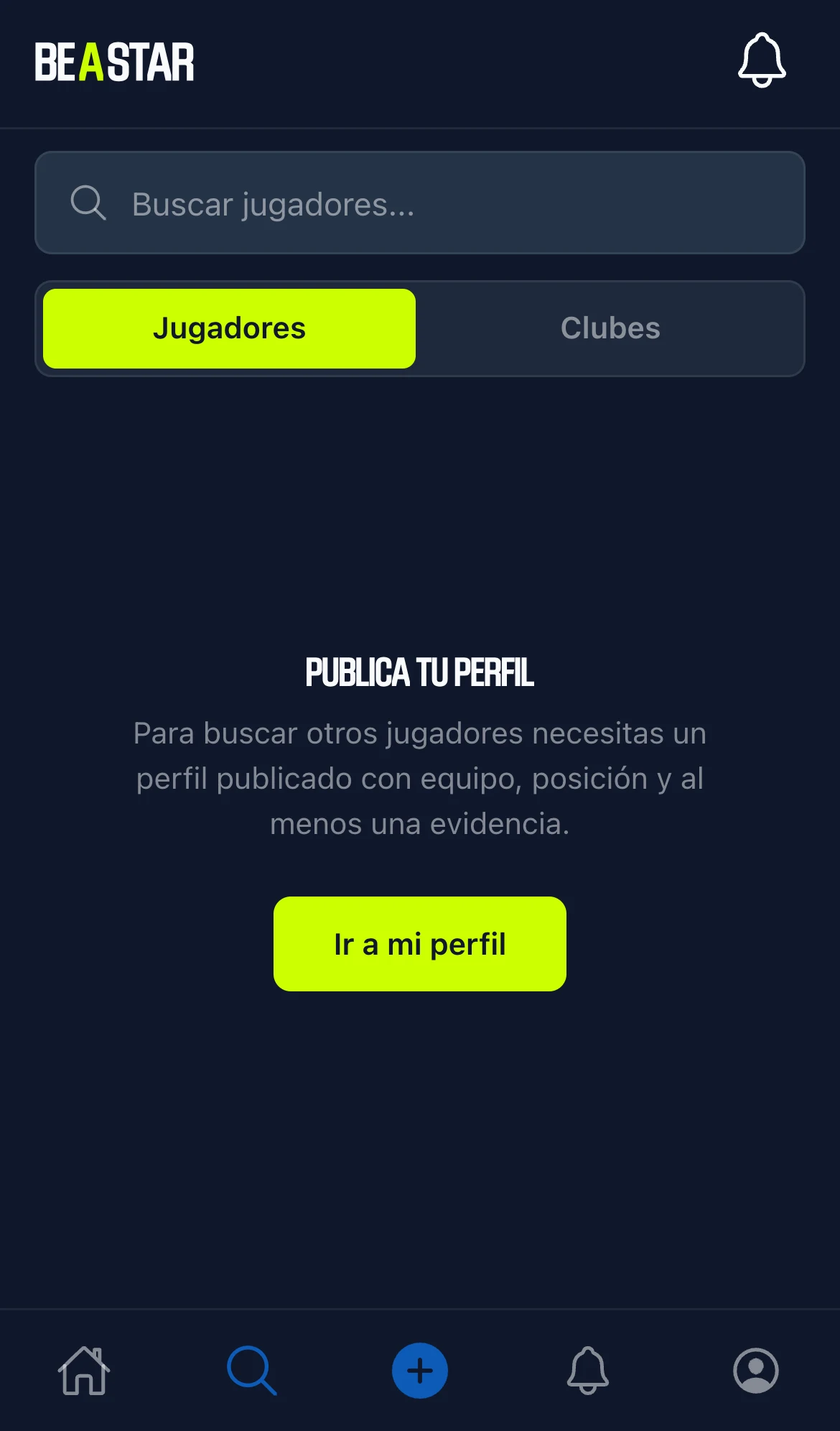 Pantalla de explorar jugadores en Beastar