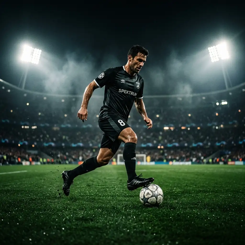 Jugador de fútbol en acción